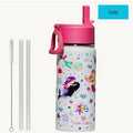 Tom & Bell Kids Insulated Water Bottle with Straw - Mermaid Fantasy