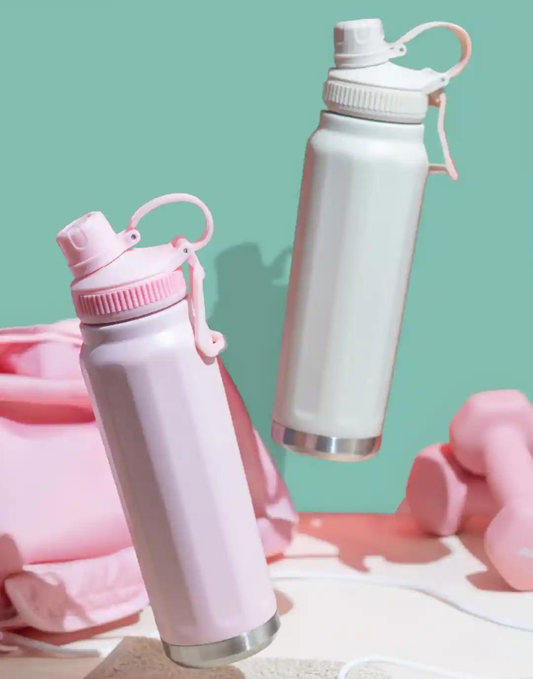 Pastel Active Stainless Steel Sports Bottle with Loop Cap